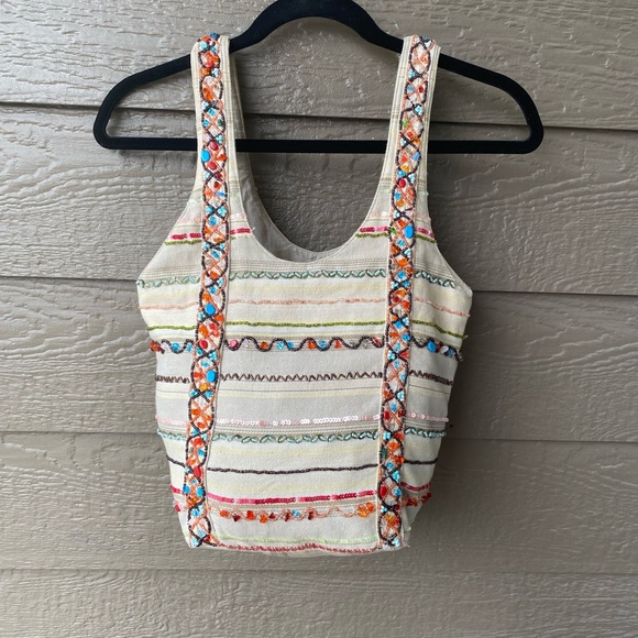 Chan Luu Beaded Boho bucket Bag 100% Cotton - Picture 1 of 16